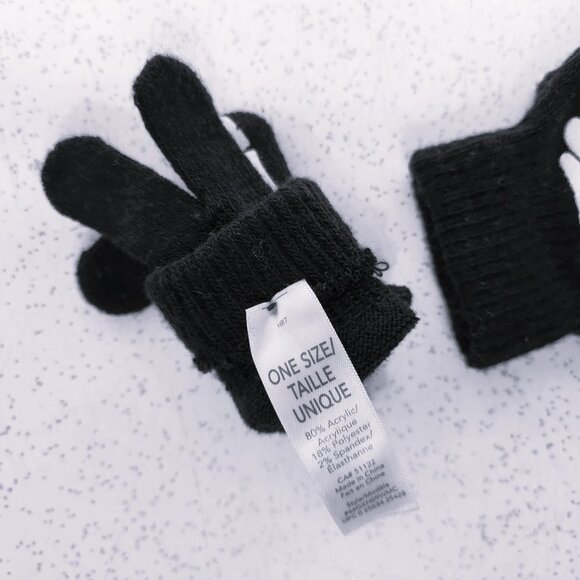 *Free with Purchase* Stretch Gloves with Skeletal Hands Motif - Picture 2 of 3